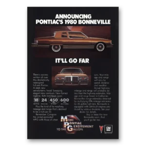 1980 Pontiac Bonneville Print Ad | Go Far