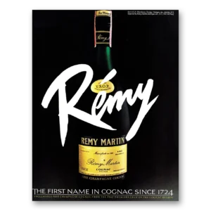 1980 Remy Martin Cognac Print Ad | First Name Cognac