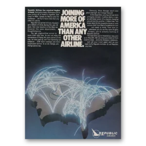 1980 Republic Airlines Print Ad | Joining More