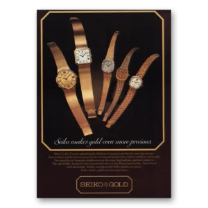 1980 Seiko Watches Print Ad | More Precious