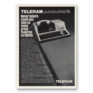 1980 Teleram Print Ad | Portabubble 81