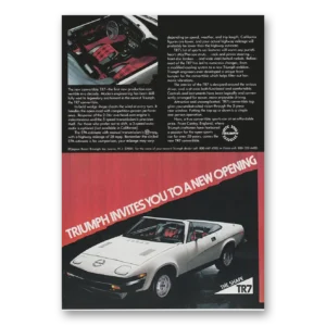 1979 Triumph TR7 Print Ad | New Opening