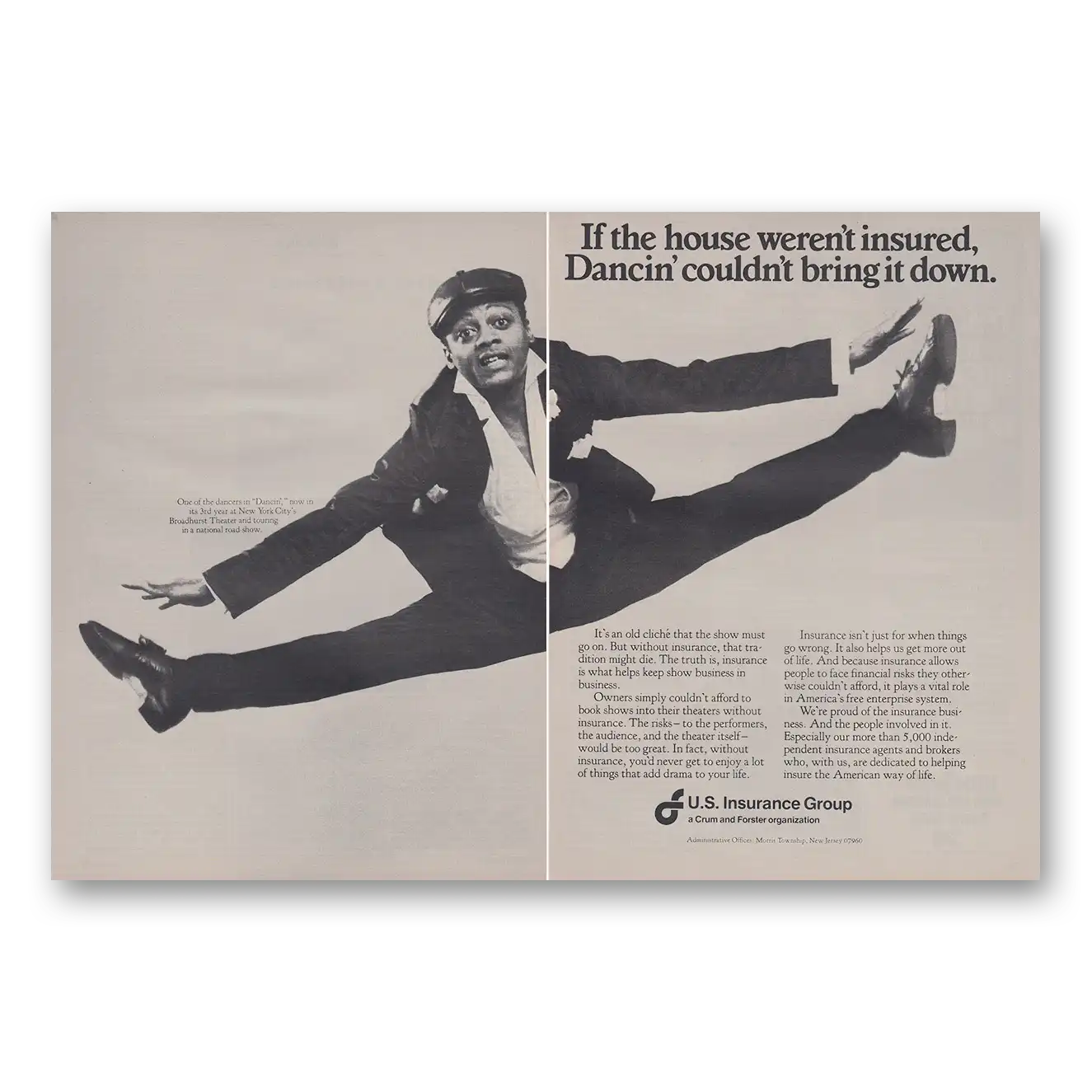 1980 US Insurance Group Print Ad | Bring It Down