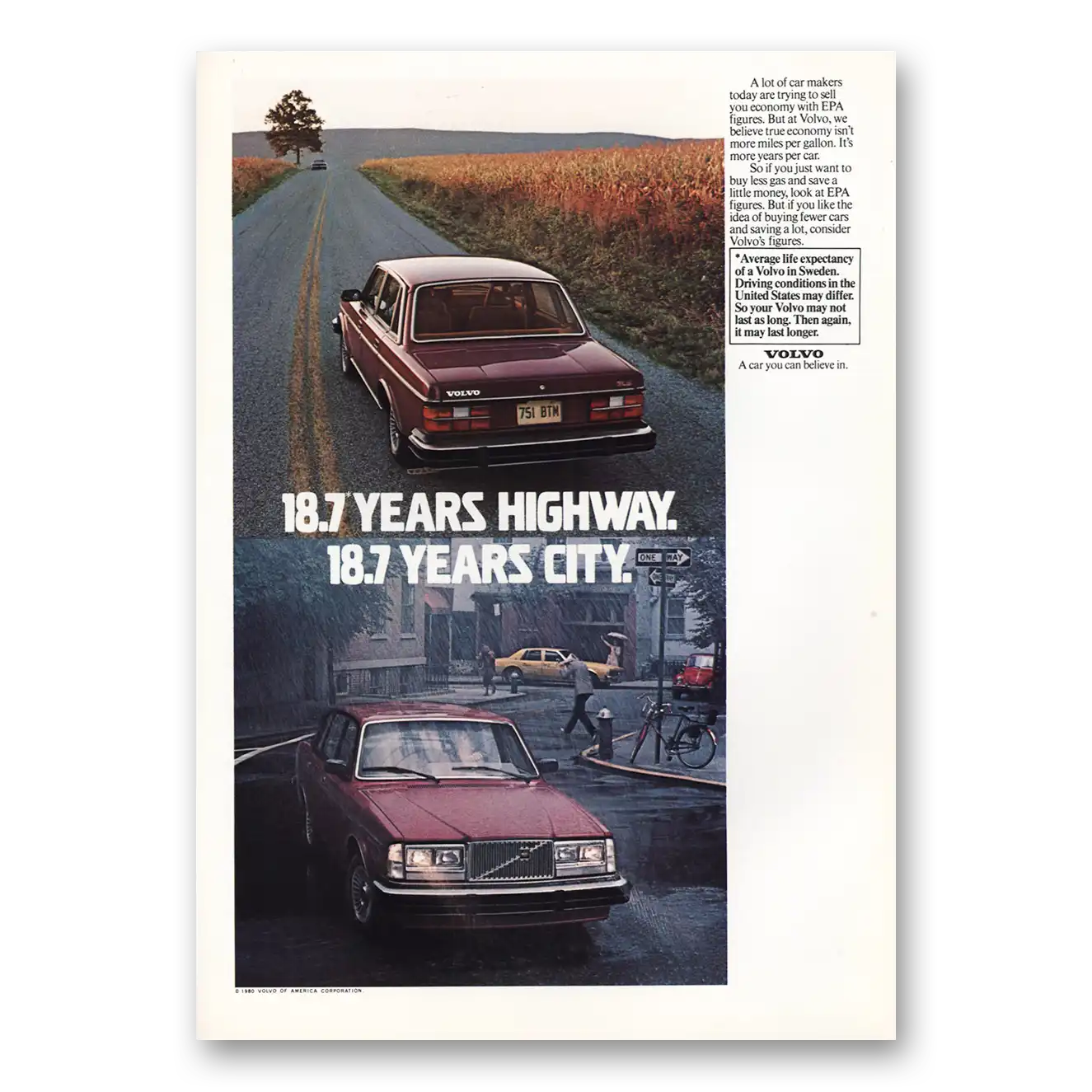 1980 Volvo Print Ad | Epa