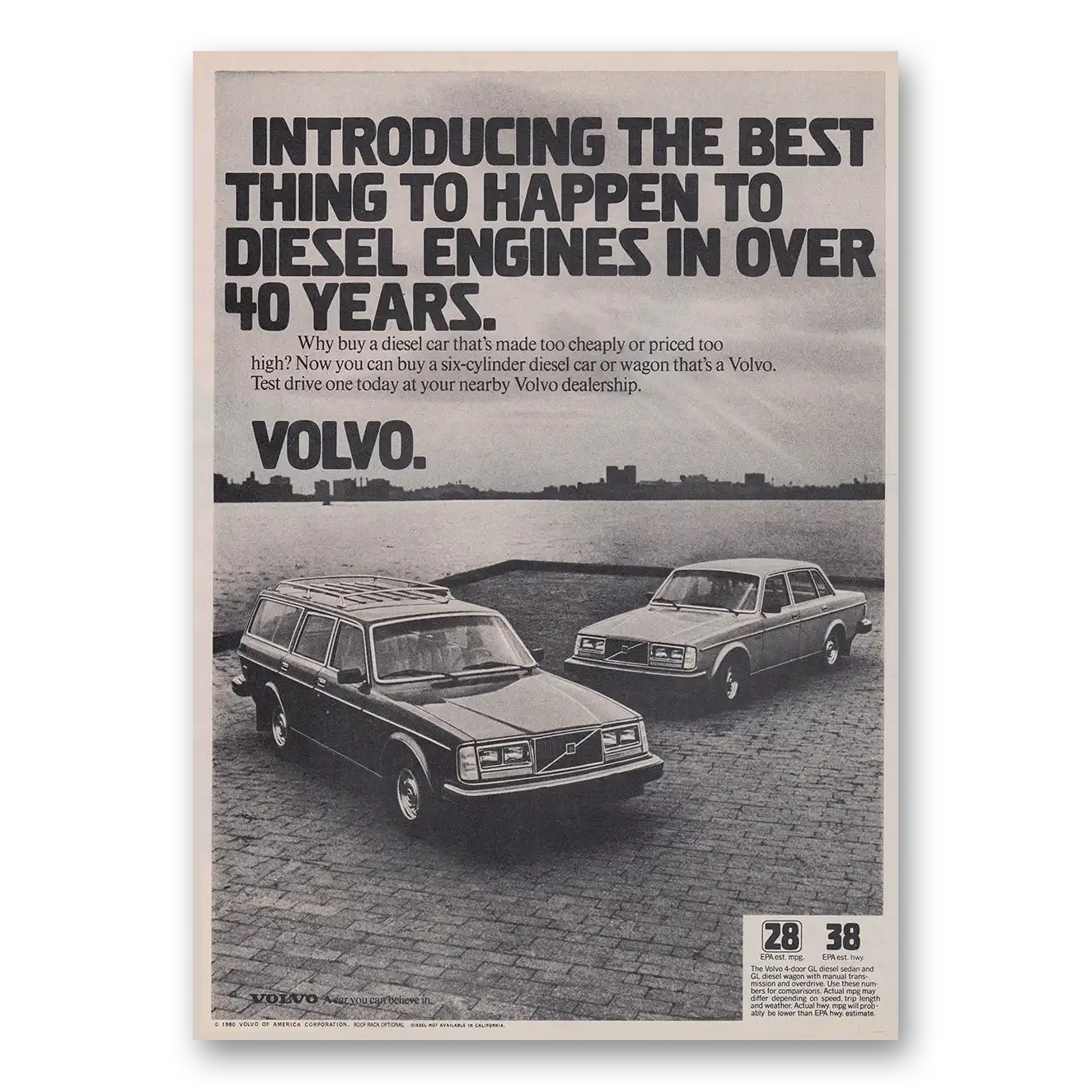 1980 Volvo Print Ad | Diesel Engines