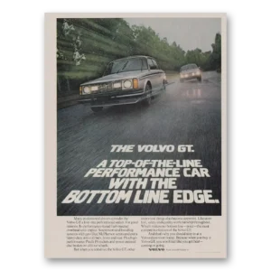 1980 Volvo GT Print Ad | Top Line