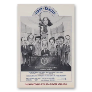 1980 First Family Movie Promo Print Ad | Bob Newhart