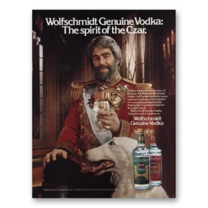 1980 Wolfschmidt Vodka Print Ad | Spirit Czar