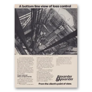 1981 Alexander & Alexander Print Ad | Bottom Line