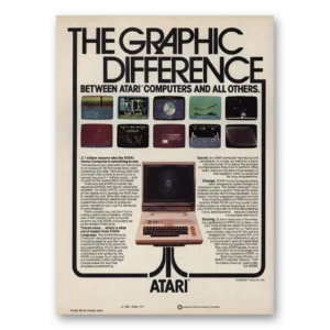 1981 Atari Print Ad | The Graphic Difference