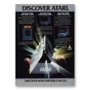 1981 Atari Print Ad | Discover Atari How Far You Can Go