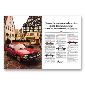 1981 Audi Print Ad | Modern Ideas