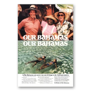 1981 Bahamas Print Ad | Swimming