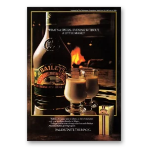 1981 Bailys Irish Cream Print Ad | Special Evening