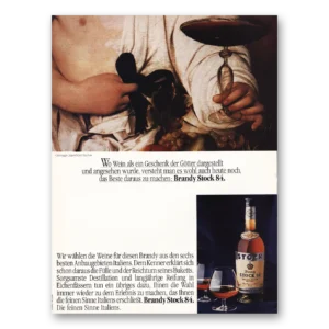 1981 Brandy Stock 84 Print Ad | German