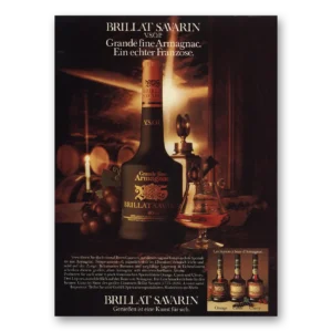 1981 Brillat Savarin Print Ad | Grande Fine Armaganac German