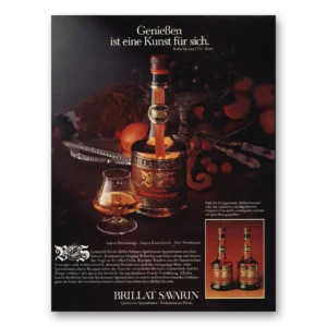 1981 Brillat Savarin Print Ad | German
