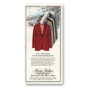 1981 Brooks Brothers Print Ad | Blazer For Man Heading South