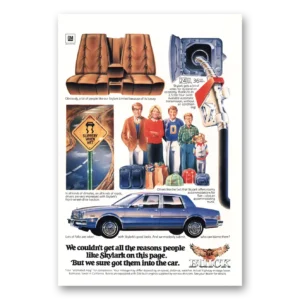 1981 Buick Skylark Print Ad | People Like