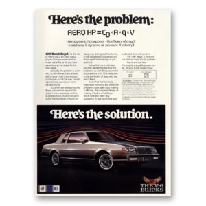 1981 Buick Regal Print Ad | Heres Problem