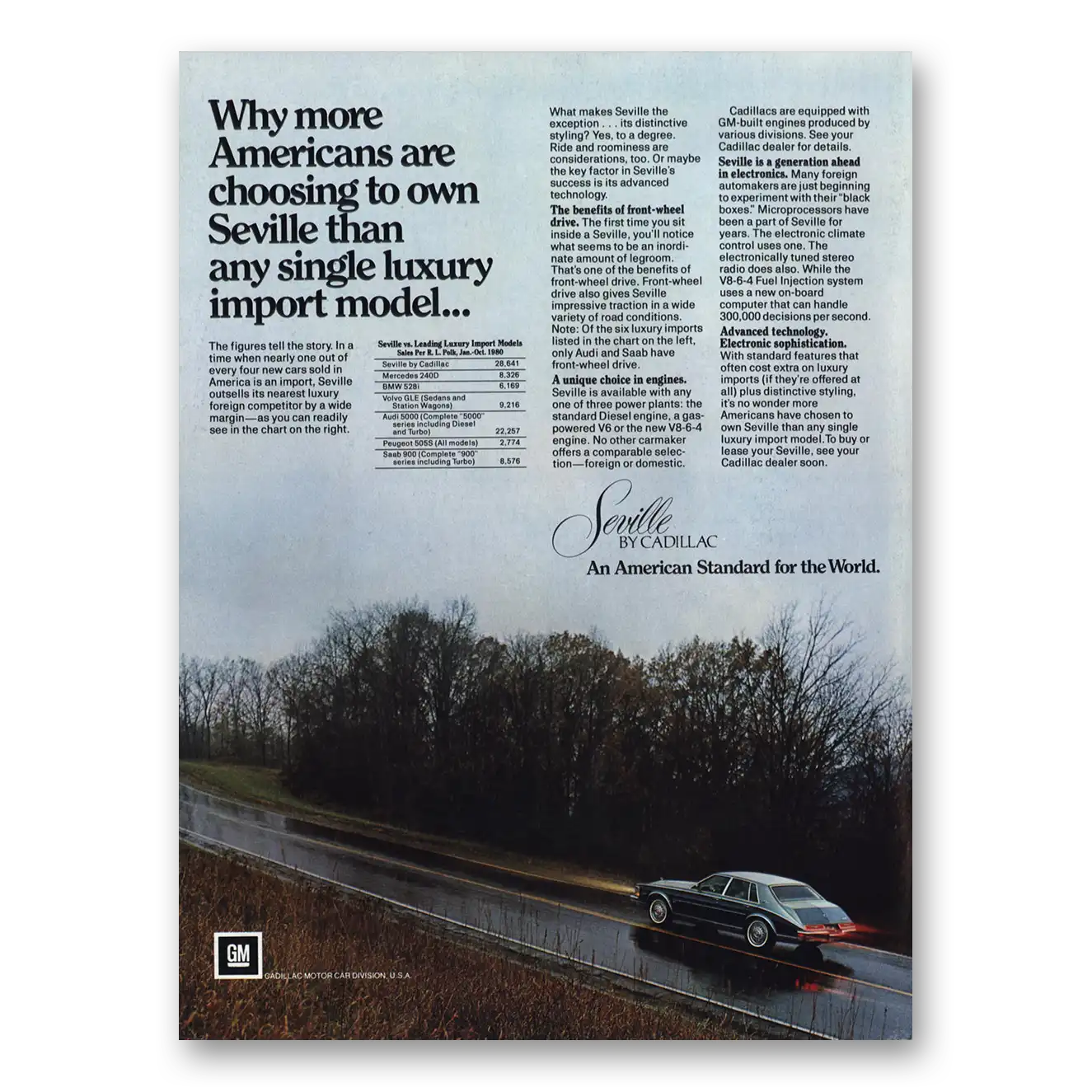 1981 Cadillac Seville Print Ad | More Americans