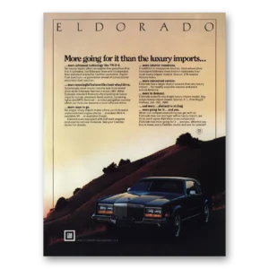 1981 Cadillac Eldorado Print Ad | More Going