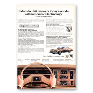 1980 Cadillac Eldorado Print Ad | Answers
