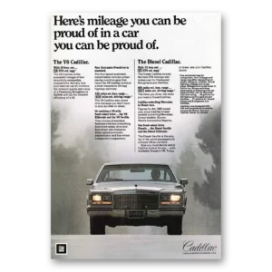 1981 Cadillac Print Ad | Diesel Mileage