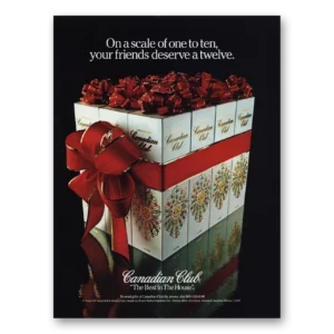 1981 Canadian Club Print Ad | One To Ten
