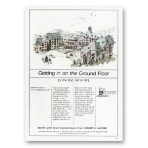 1981 Beaver Creek Resort Print Ad | Ground Floor
