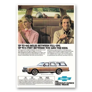 1981 Chevrolet Caprice Print Ad | Diesel Wagon