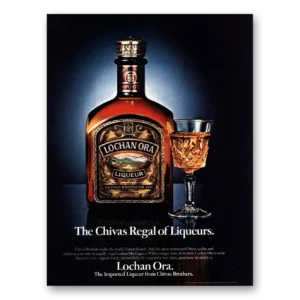 1981 Lochan Ora Liqueur Print Ad | Chivas Regal