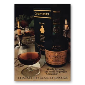1981 Courvoisier Print Ad | Thanks For Coming