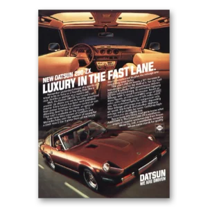 1981 Datsun 280ZX Print Ad | Luxury Fast Lane