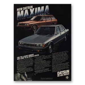 1981 Datsun Maxima Print Ad | Luxury Minded