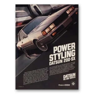 1981 Datsun 200SX Print Ad | Power Styling
