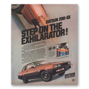 1981 Datsun 200SX Print Ad | Exhilrator