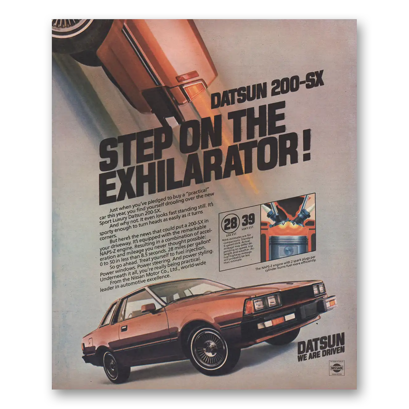 1981 Datsun 200SX Print Ad | Exhilrator