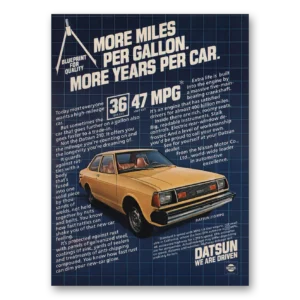 1981 Datsun 210 Print Ad | More Miles