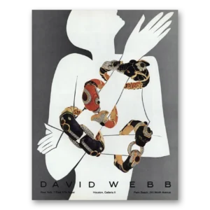 1981 David Webb Print Ad | Jewelry Bracelets