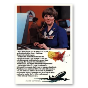 1981 Delta Air Lines Print Ad | Sherry Waldrop
