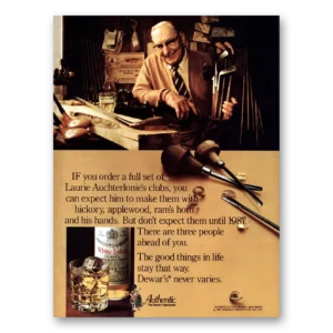 1981 Dewars White Label Print Ad | Laurie Auchterlonies