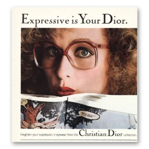 1981 Christian Dior Print Ad | Expressive