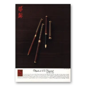 1981 S T Dupont Print Ad | Objets
