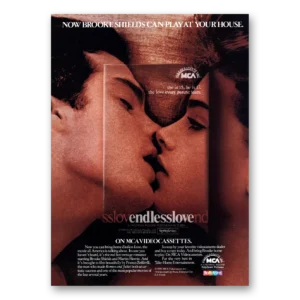 1981 Endless Love Movie Promo Print Ad | Brooke Shields