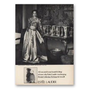 1981 Estee Lauder Print Ad | One Beautiful Drop