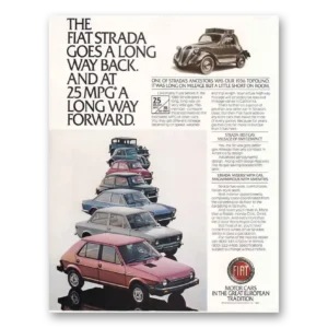 1980 Fiat Strada Print Ad | Long Way Back
