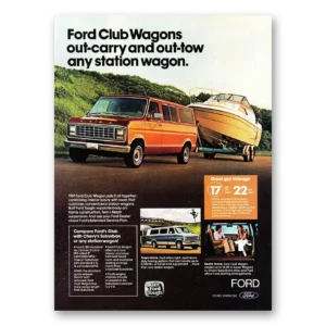 1981 Ford Club Wagon Print Ad | Out Carry