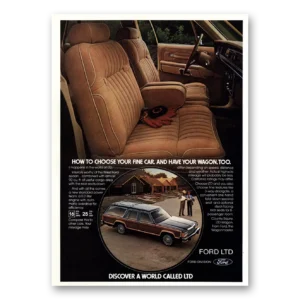 1980 Ford LTD Print Ad | Fine Car