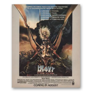 1981 Heavy Metal Promo Print Ad | Step Beyond Science Fiction